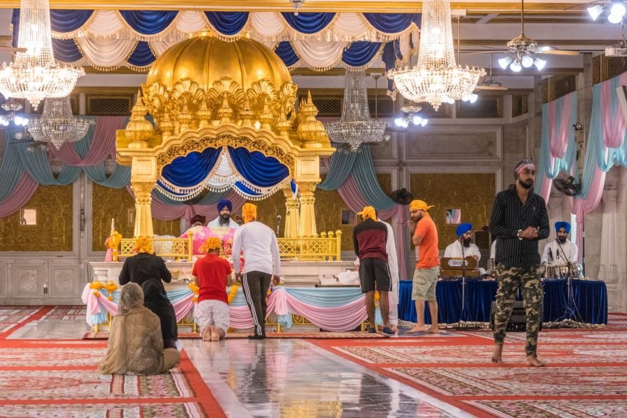 interieur temple sikh siri guru singh sabha gurdwara prahurat bangkok
