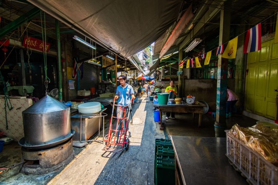 marché poissons proche soi yaowarat 6 chinatown bangkok