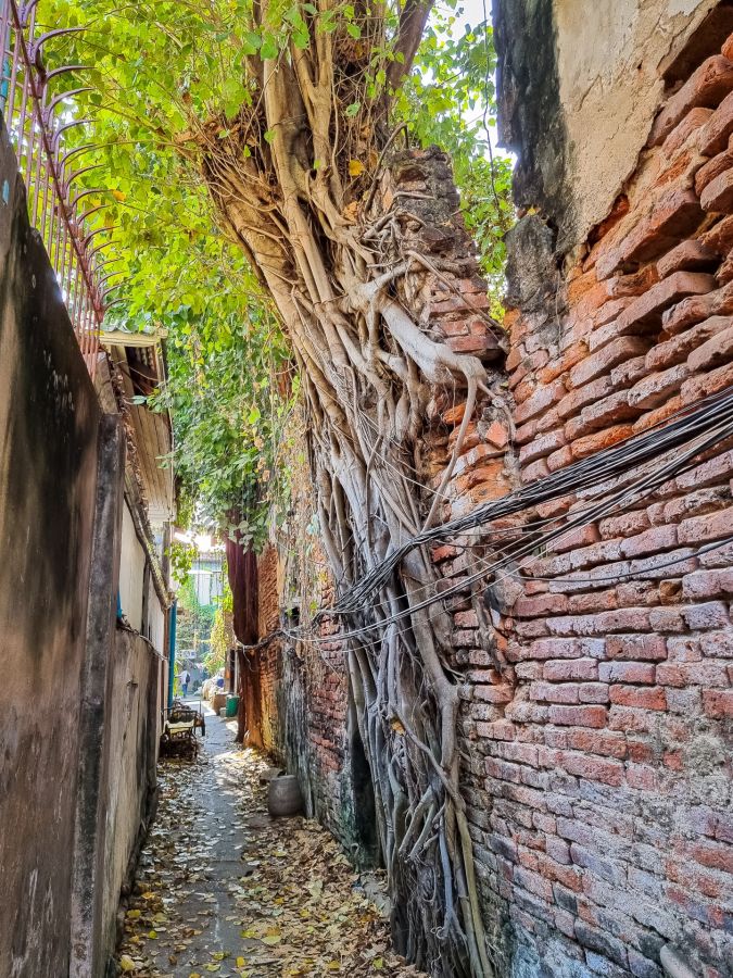 ruelle avant renovation vers song wat bangkok