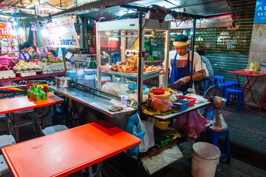 stand de street food de chinatown bangkok