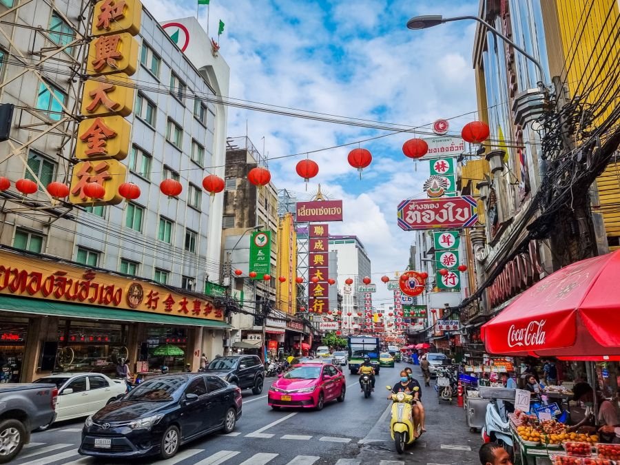 yaowarat grande artere de chinatown bangkok