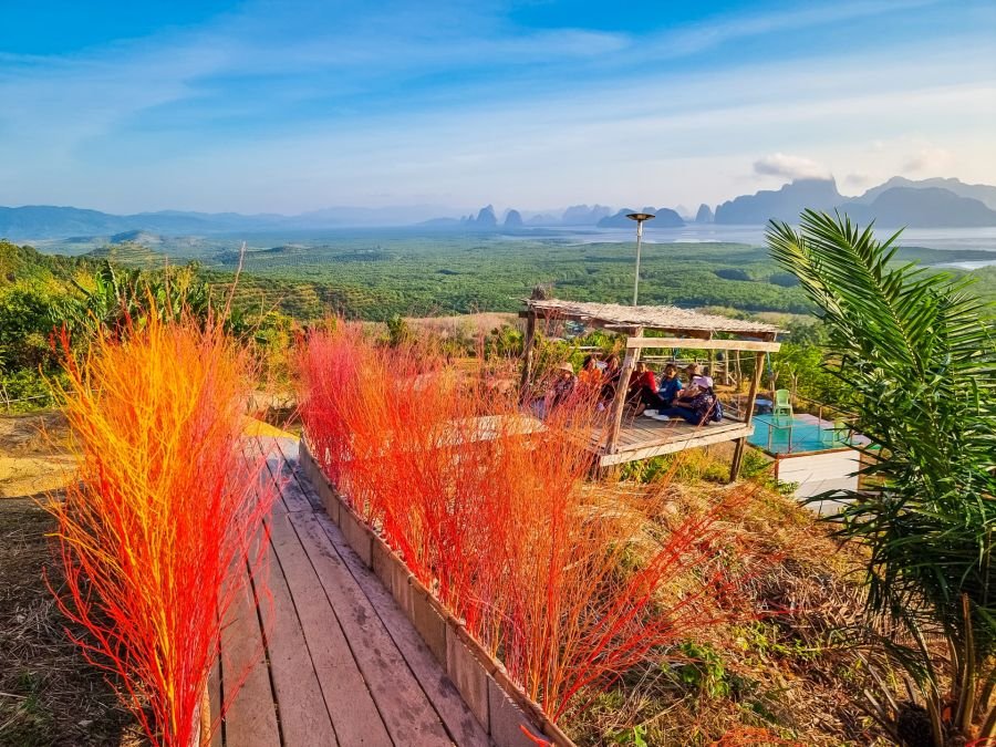 amenagements au samet nangshe viewpoint phang nga thailand