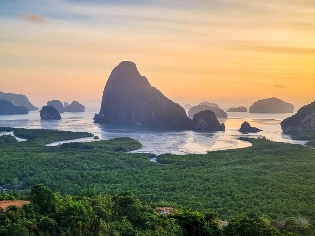 samet nangshe point de vue principal sur la baie de phang nga