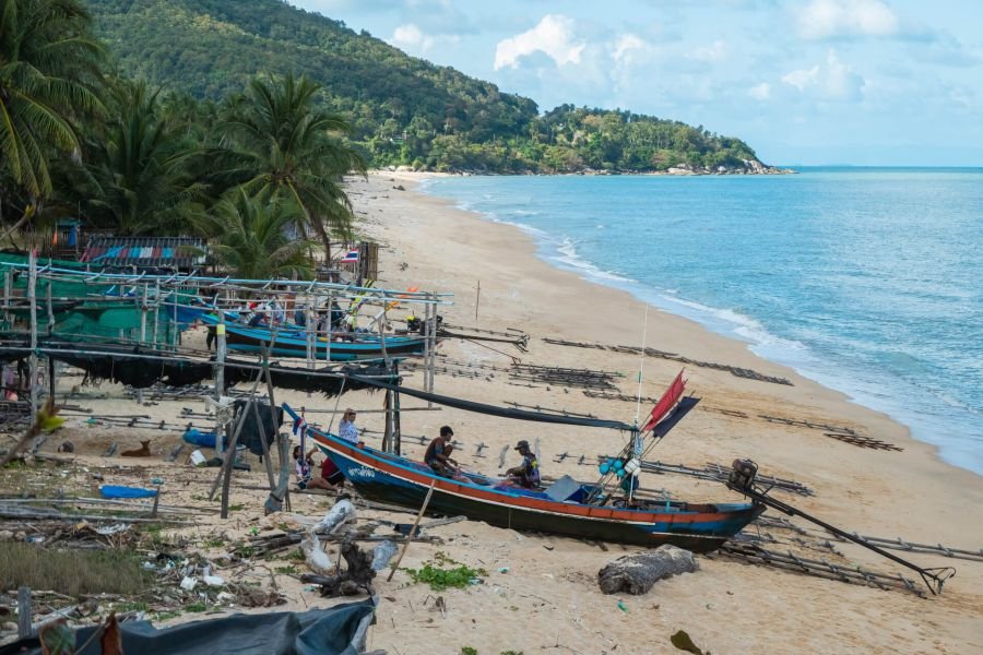 vue sur khao phlai dam depuis thung sai beach