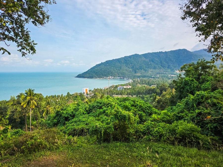 vue sur nai phlao beach khanom thailande
