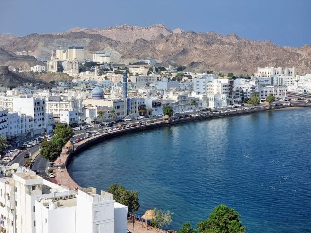 vue sur mutrah corniche mascate oman