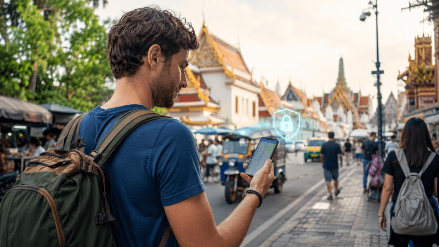 rester connecter en voyage en asie