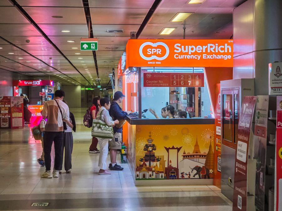 bureau de change superrich aeroport suvarnabhumi bangkok