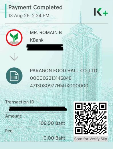 sample confirmation paiement qr code thailande