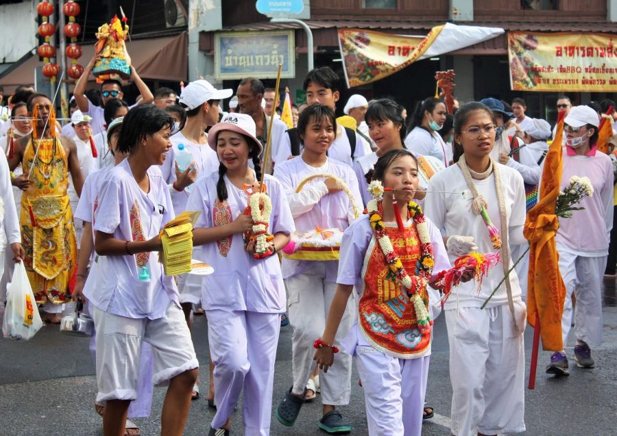 Défilé du festival végétarien de Phuket